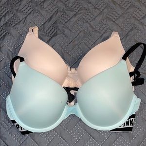 Pink push up bras